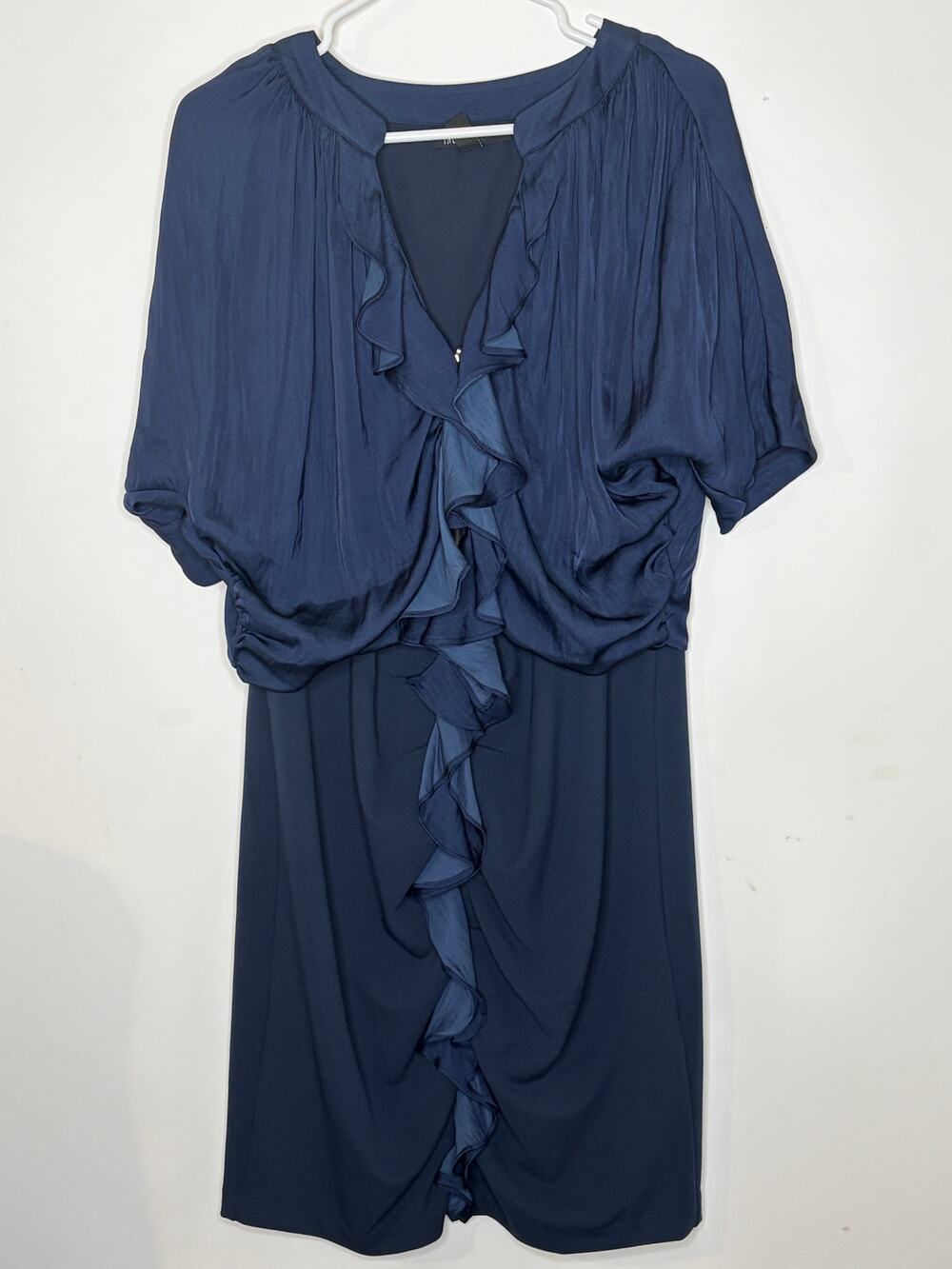 INC International Concepts Navy Blue Cocktail Dress L
